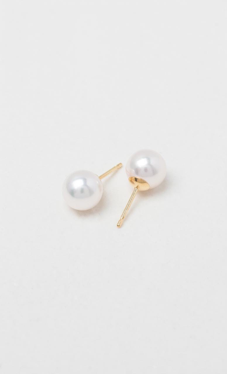 2024 © Hogans Family Jewellers 18K YG 8.5-9mm Akoya Pearl Stud Earrings