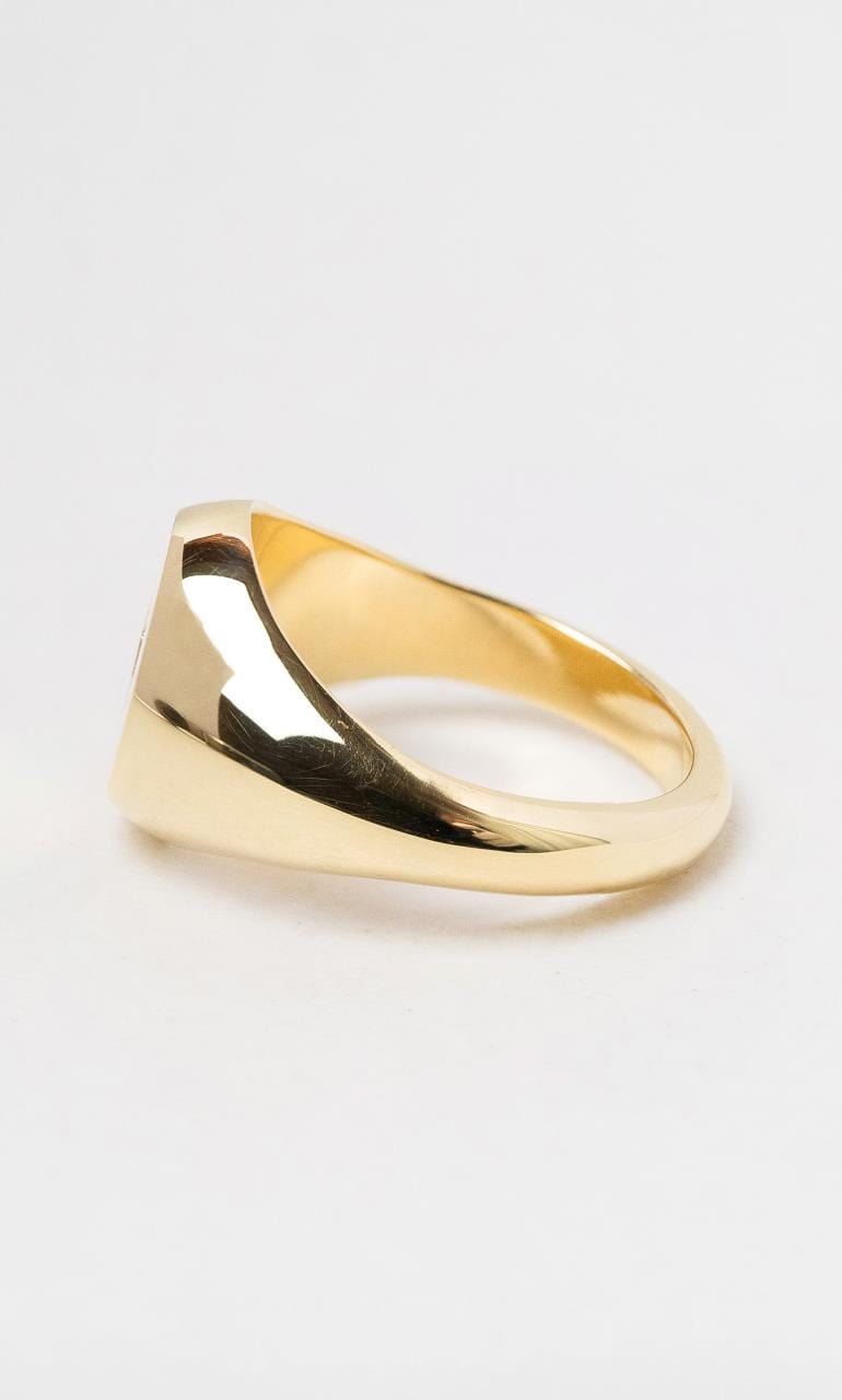 2024 © Hogans Family Jewellers 18K YG Diamond Set Signet Ring
