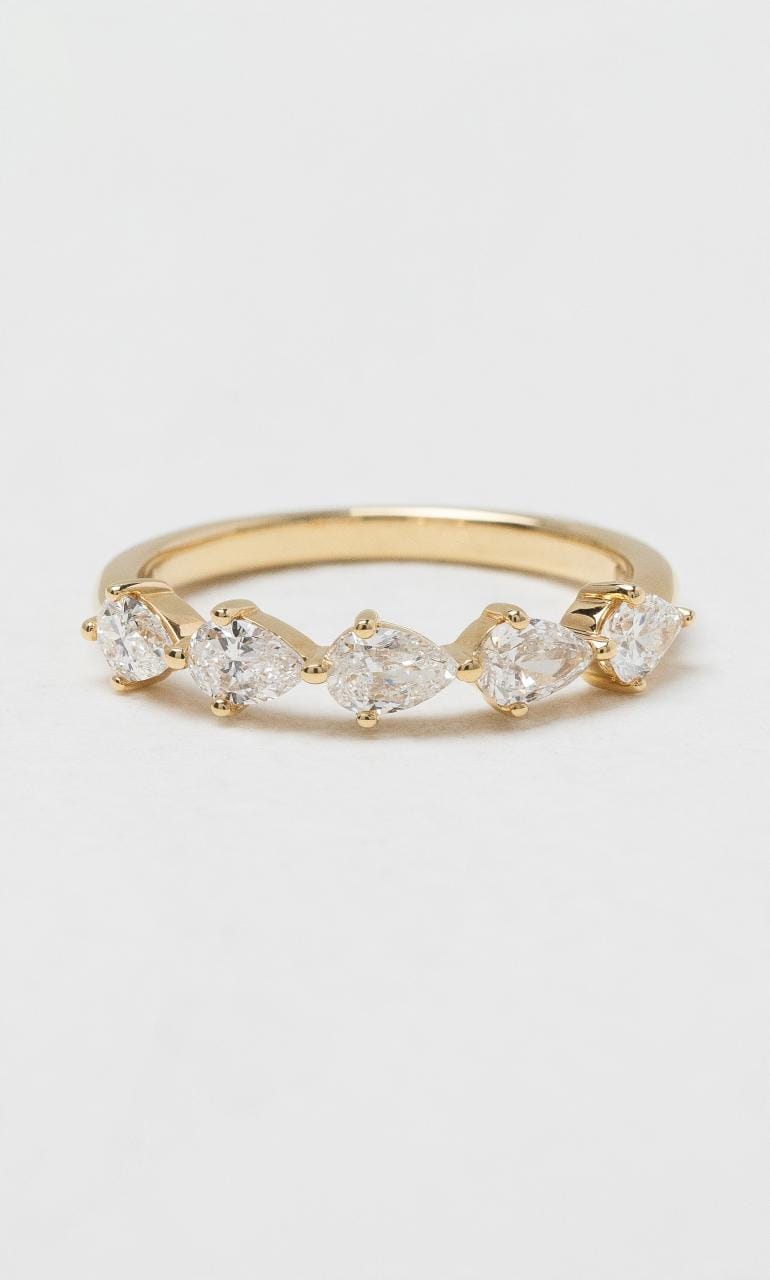 2024 © Hogans Family Jewellers 18K YG Pear Cut Diamond Band