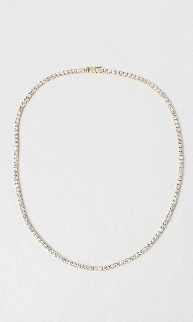 2024 © Hogans Family Jewellers 18K YG Round Brilliant Diamond Set Tennis Necklace