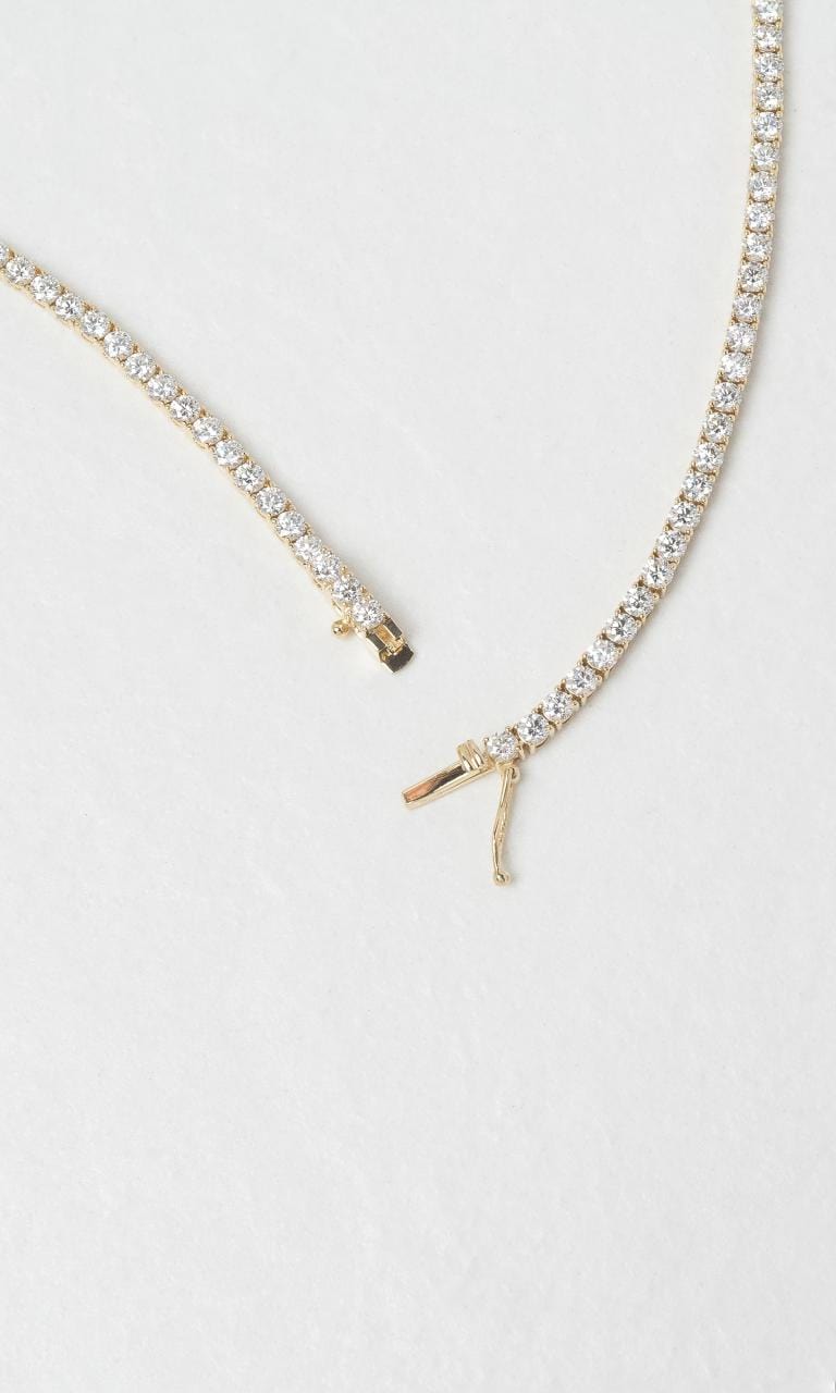 2024 © Hogans Family Jewellers 18K YG Round Brilliant Diamond Set Tennis Necklace
