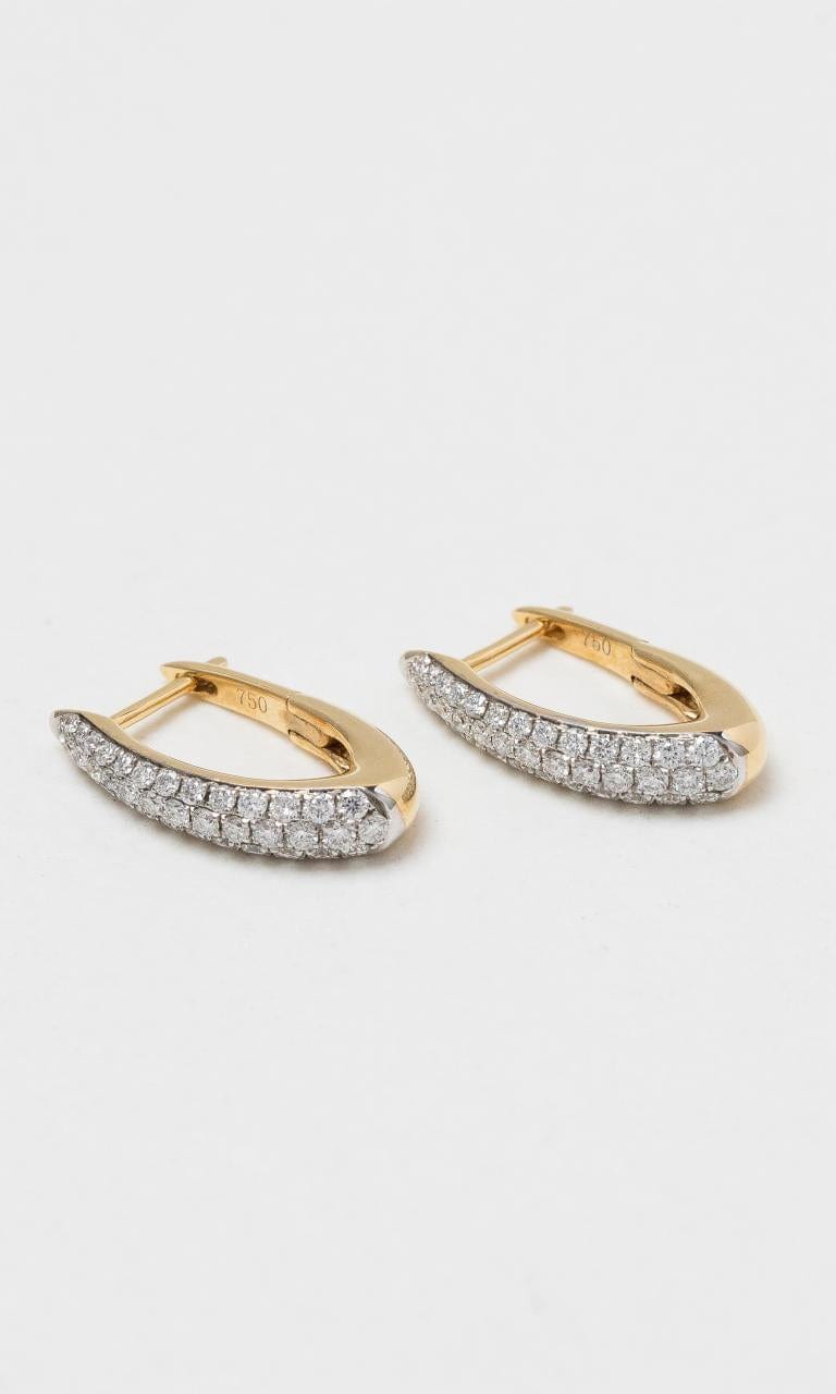 2024 © Hogans Family Jewellers 18K YWG Diamond Hoop Earrings