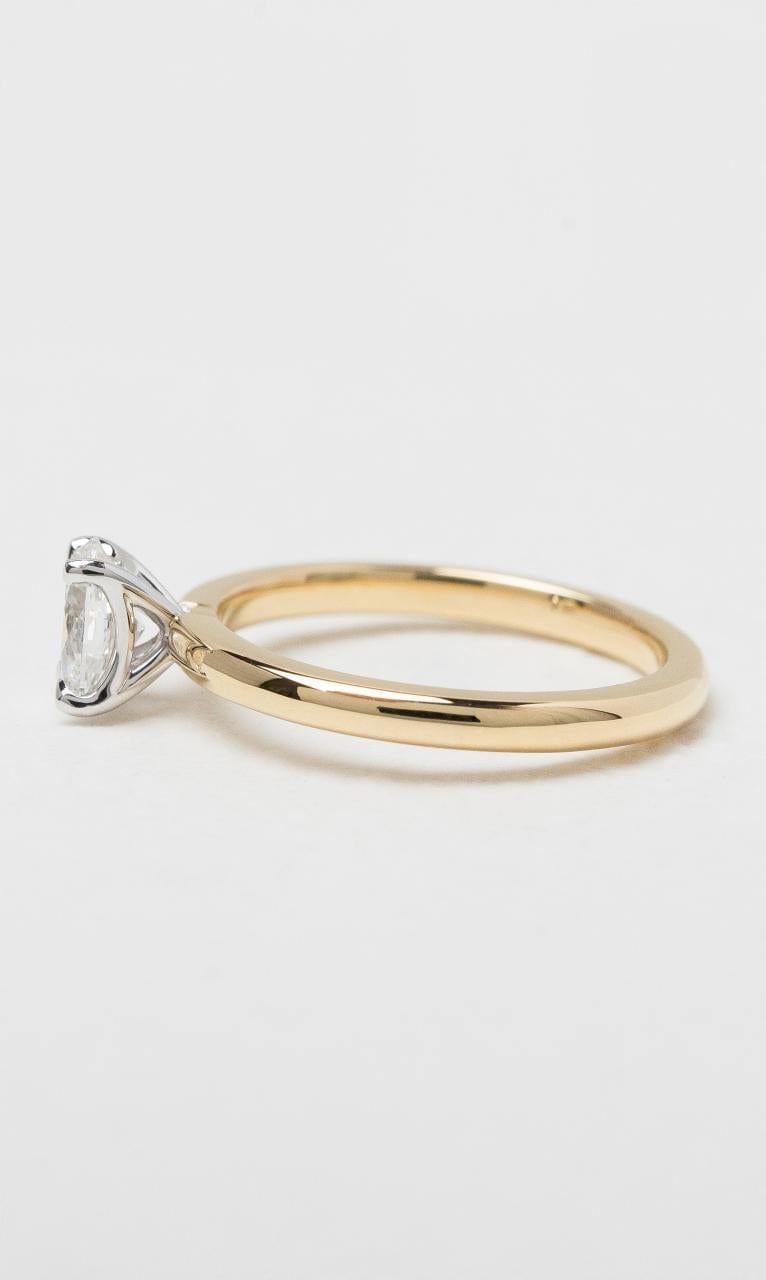 2024 © Hogans Family Jewellers 18K YWG Oval Cut Solitaire Diamond Ring