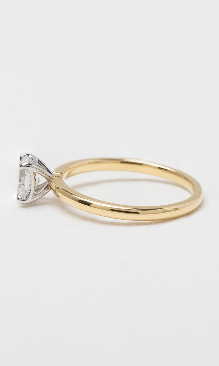 2024 © Hogans Family Jewellers 18K YWG Oval Solitaire Diamond Ring