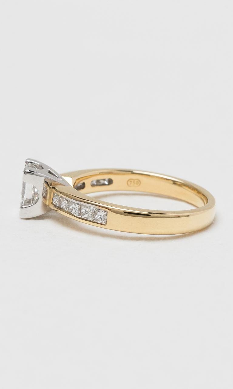 2024 © Hogans Family Jewellers 18K YWG Princess Cut Diamond Solitaire Ring