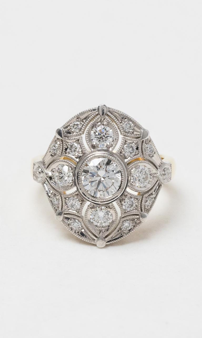 2024 © Hogans Family Jewellers 18K YWG Vintage Diamond Dress Ring