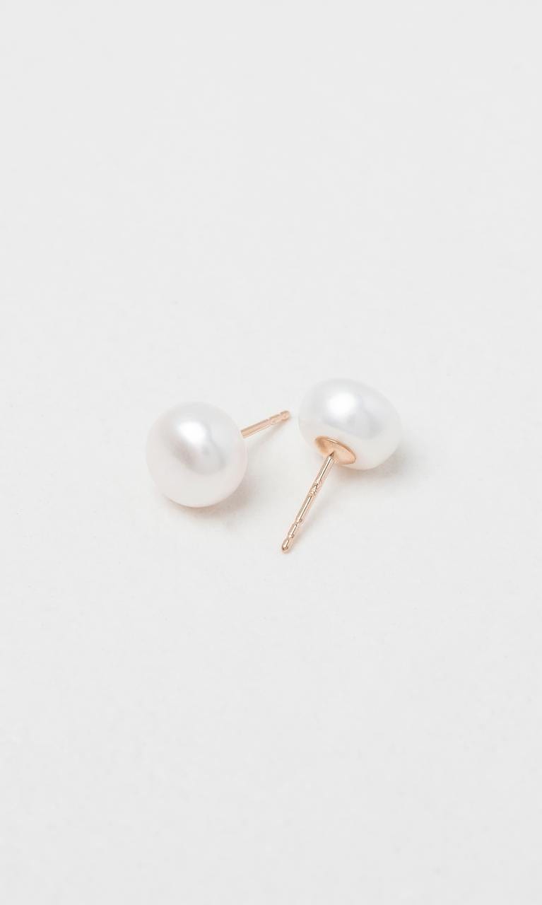 2024 © Hogans Family Jewellers 9K RG 7-7.5mm Freshwater Button Pearl Stud Earrings