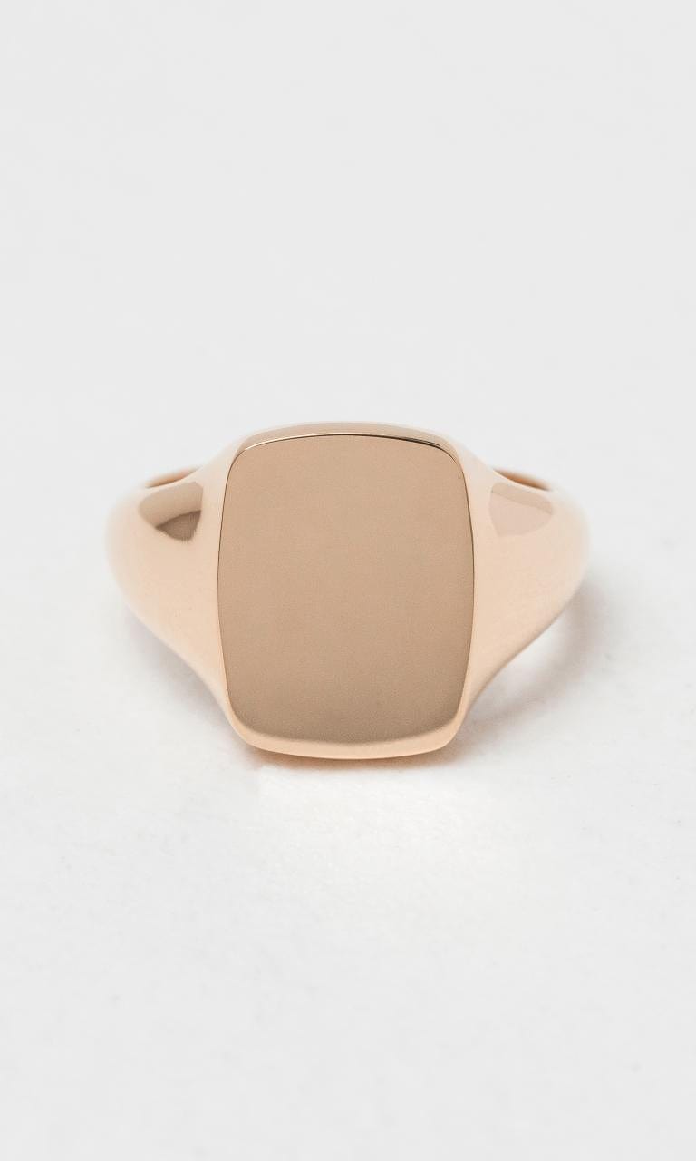 2024 © Hogans Family Jewellers 9K RG Cushion Shaped Gents Signet Ring