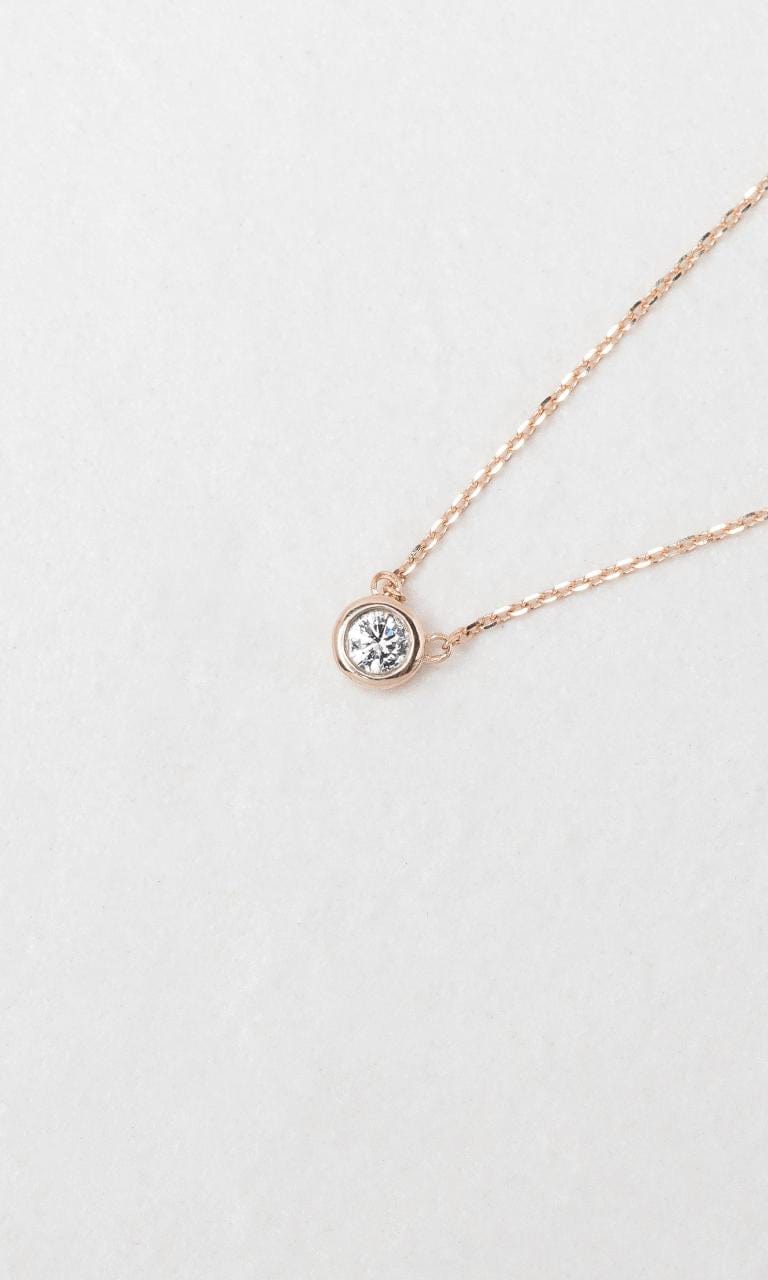 2024 © Hogans Family Jewellers 9K RG Round Brilliant Diamond Necklace