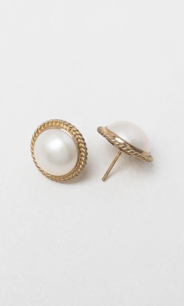 2024 © Hogans Family Jewellers 9K YG Mabe Pearl Stud Earrings