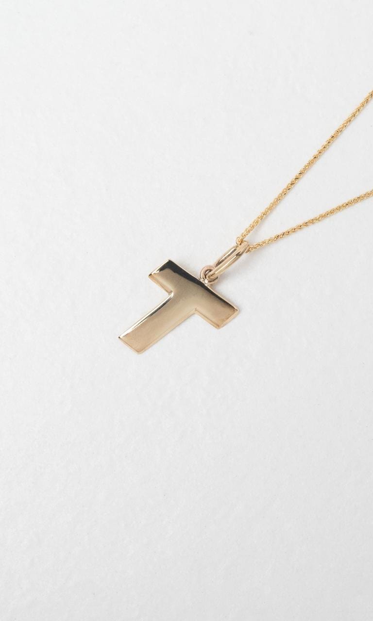 2024 © Hogans Family Jewellers 9K YG 'T' Initial Pendant