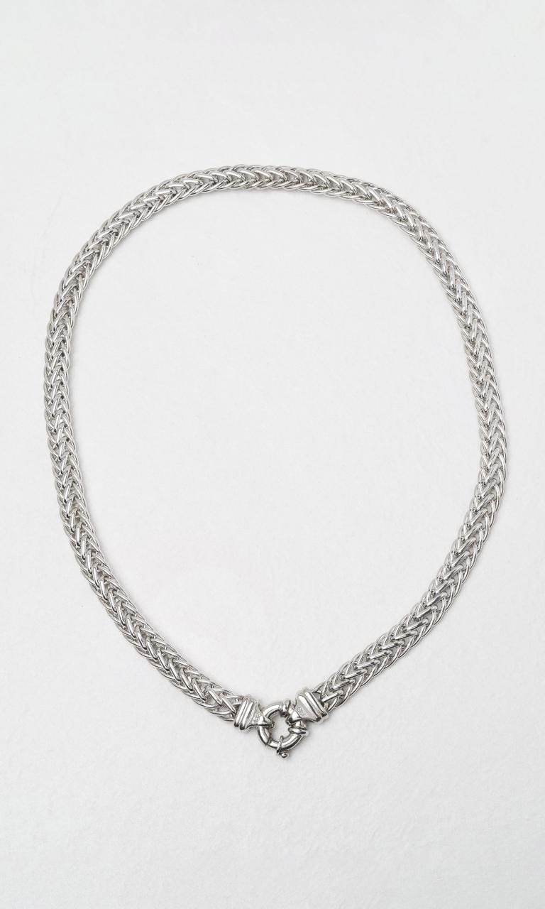 2024 © Hogans Family Jewellers Sterling Silver Thick Foxtail Chain