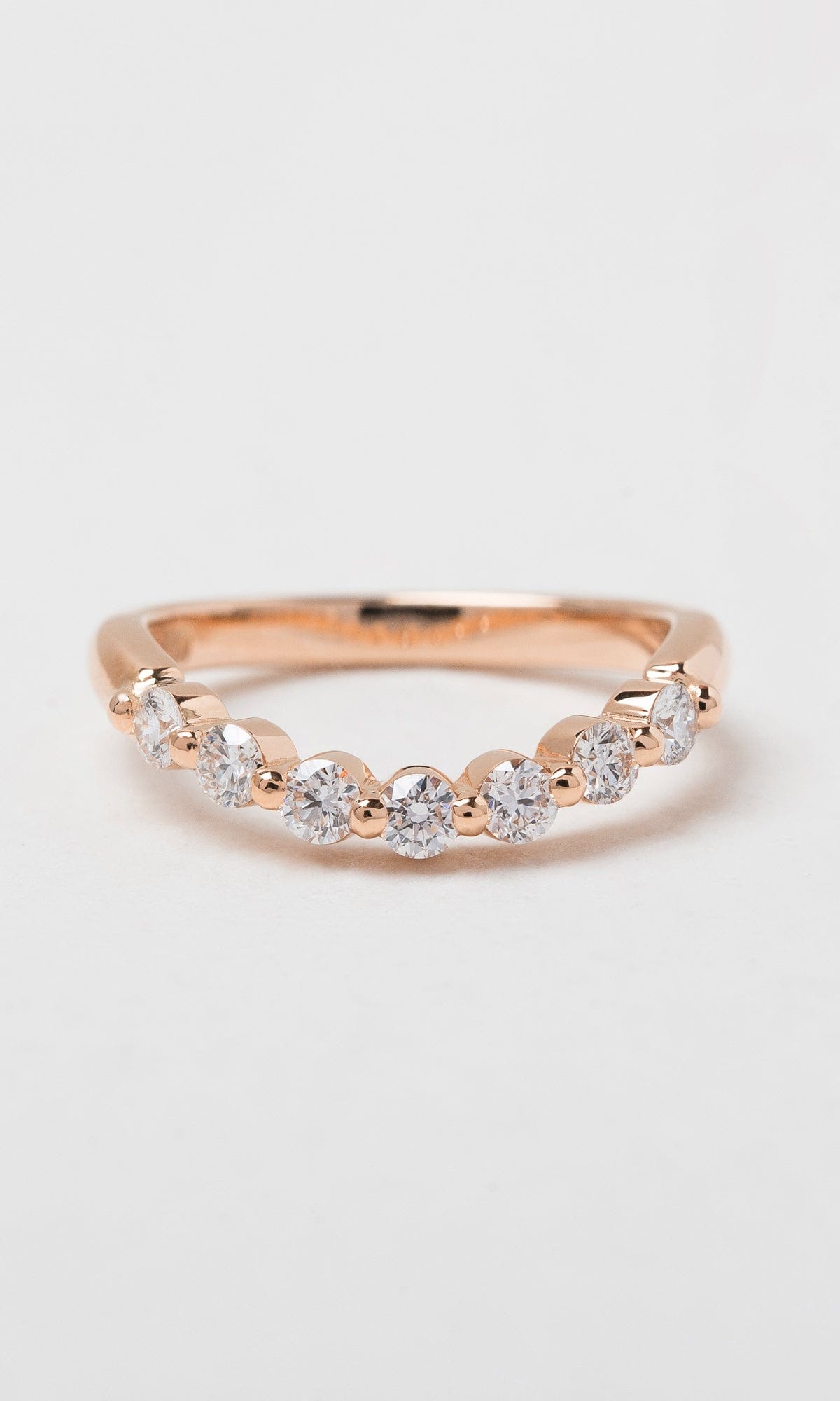 Hogans Family Jewellers 18K Medium Diamond Signet Huggie Band