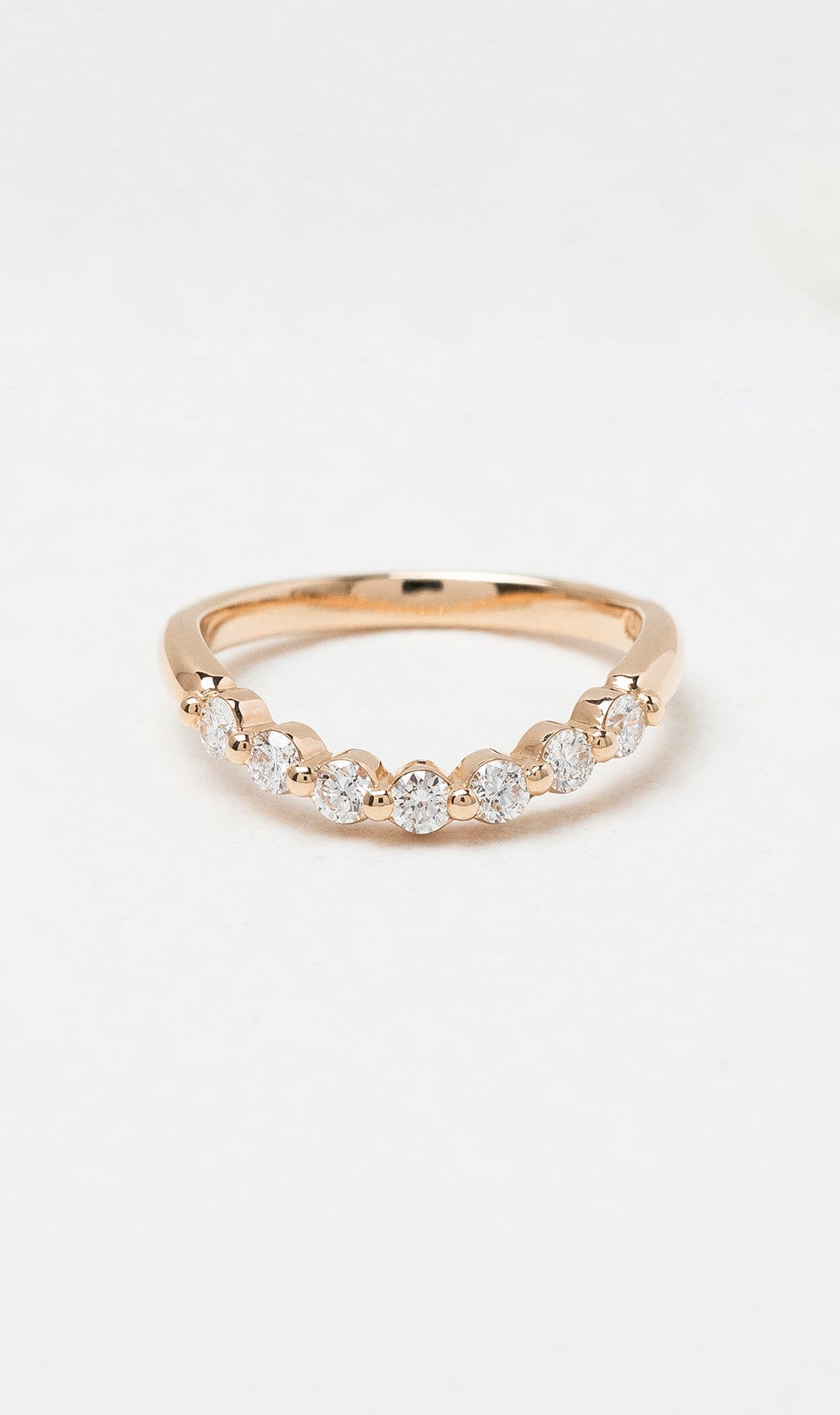 Hogans Family Jewellers 18K Medium Diamond Signet Huggie Band