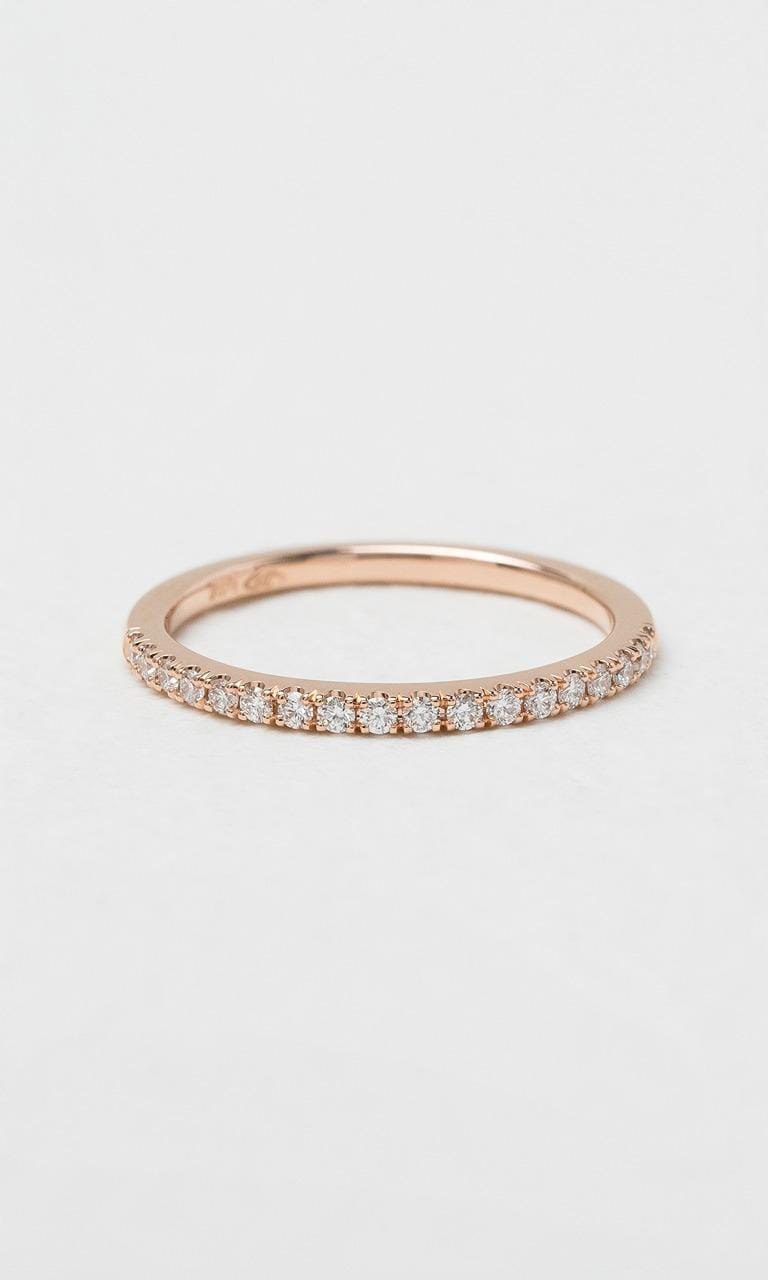 Hogans Family Jewellers 18K RG 0.20ct TDW Round Brilliant Cut Diamond Band
