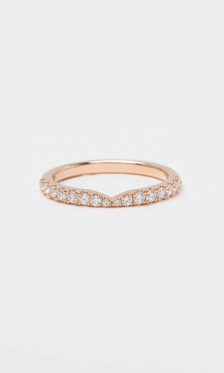 Hogans Family Jewellers 18K RG 0.34ct TDW Round Brilliant Diamond Pinched Band