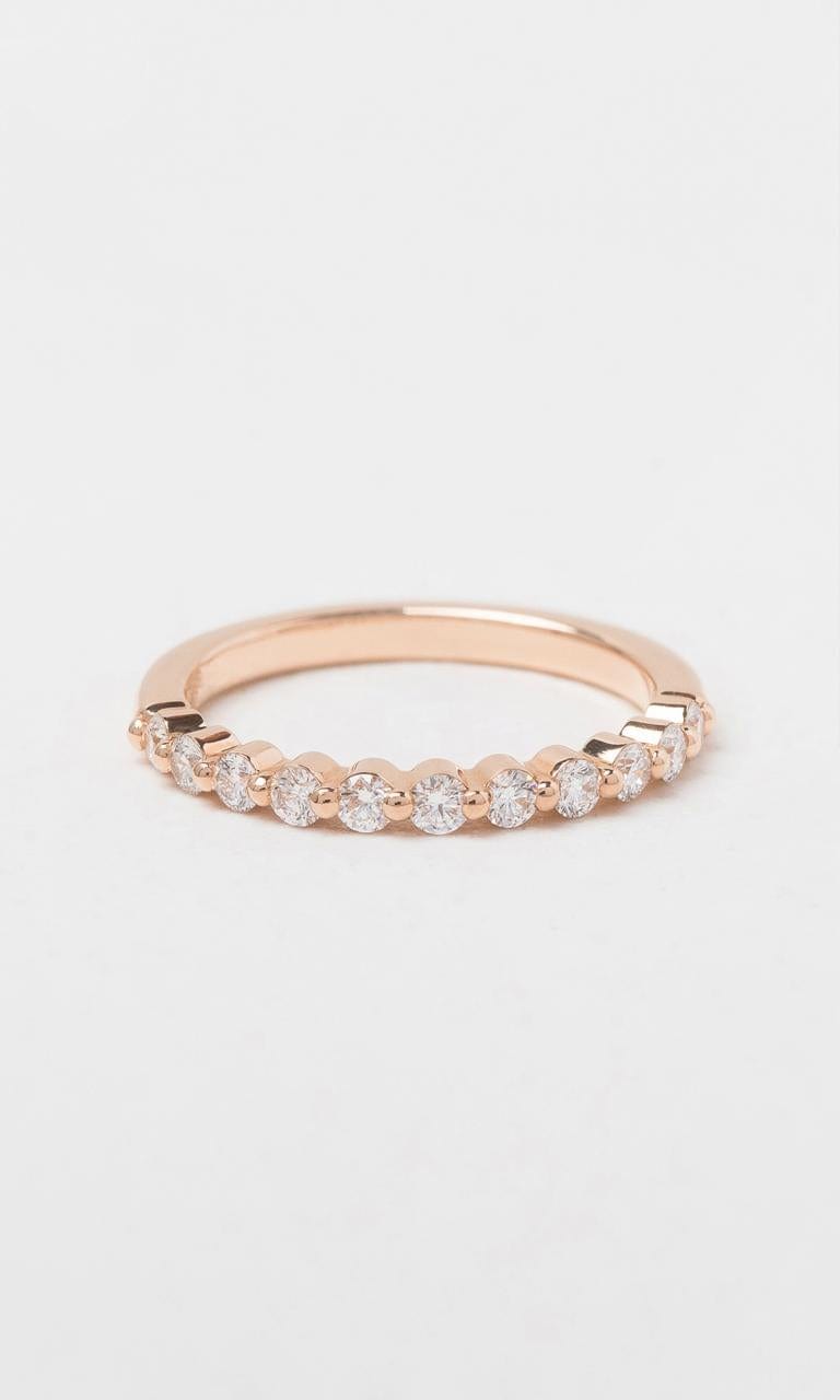 Hogans Family Jewellers 18K RG 0.35ct TDW Round Brilliant Cut Diamond Single Claw Band