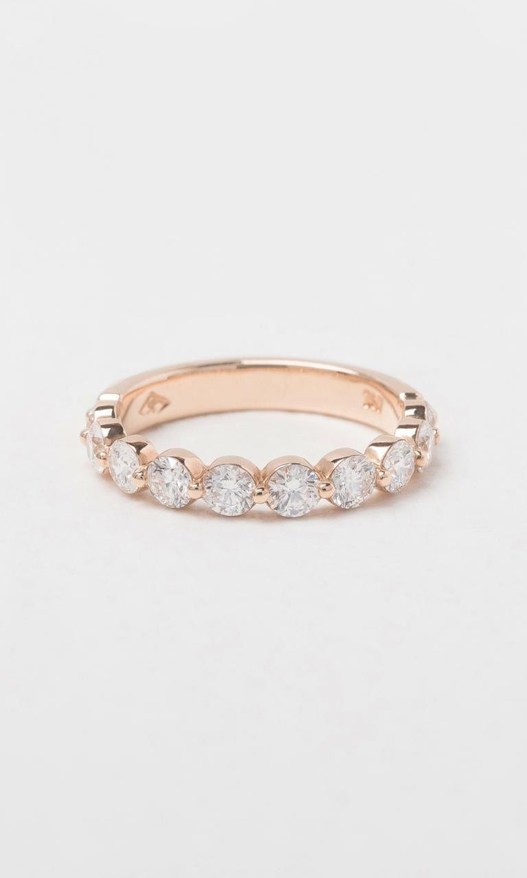 Hogans Family Jewellers 18K RG 0.90ct TDW Round Brilliant Cut Diamond Single Claw Band