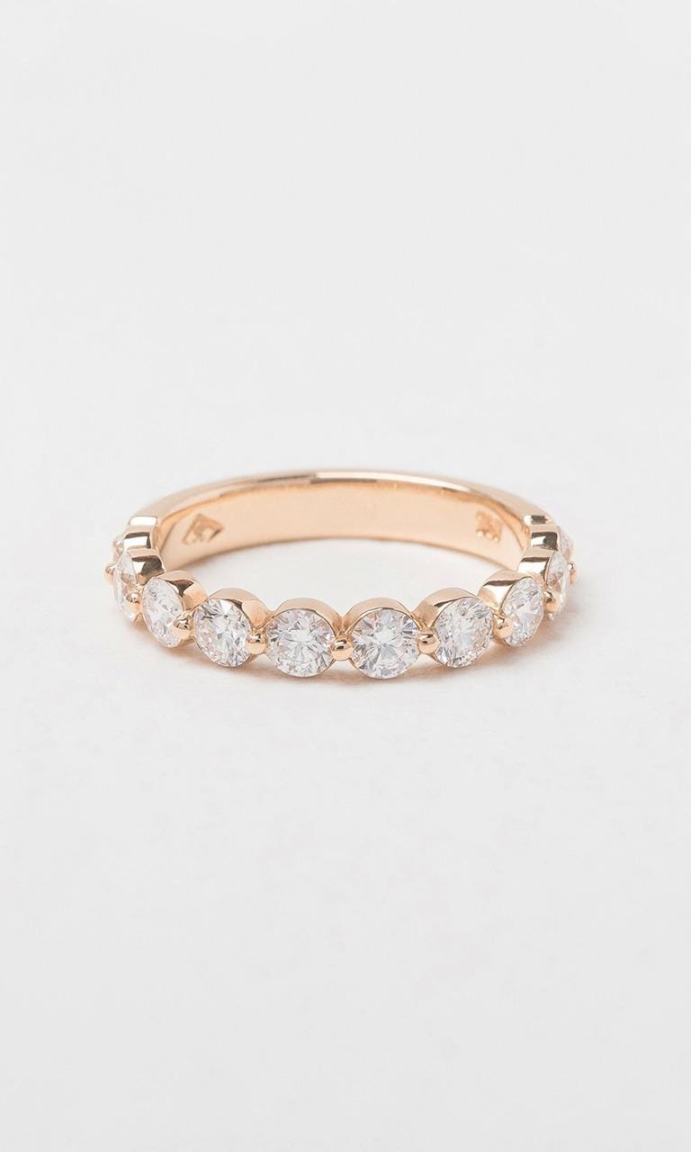 Hogans Family Jewellers 18K RG 0.90ct TDW Round Brilliant Cut Diamond Single Claw Band