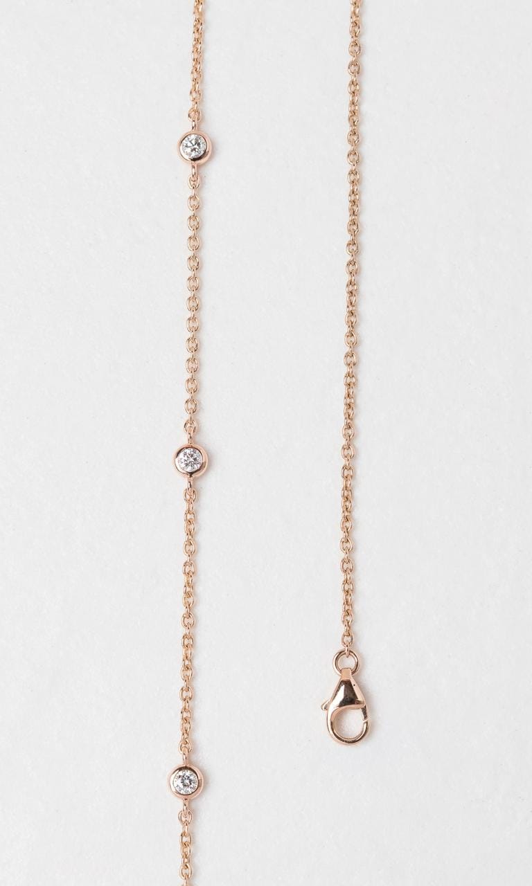 Hogans Family Jewellers 18K RG 1.52ct TDW Emerald Cut Diamond Necklace