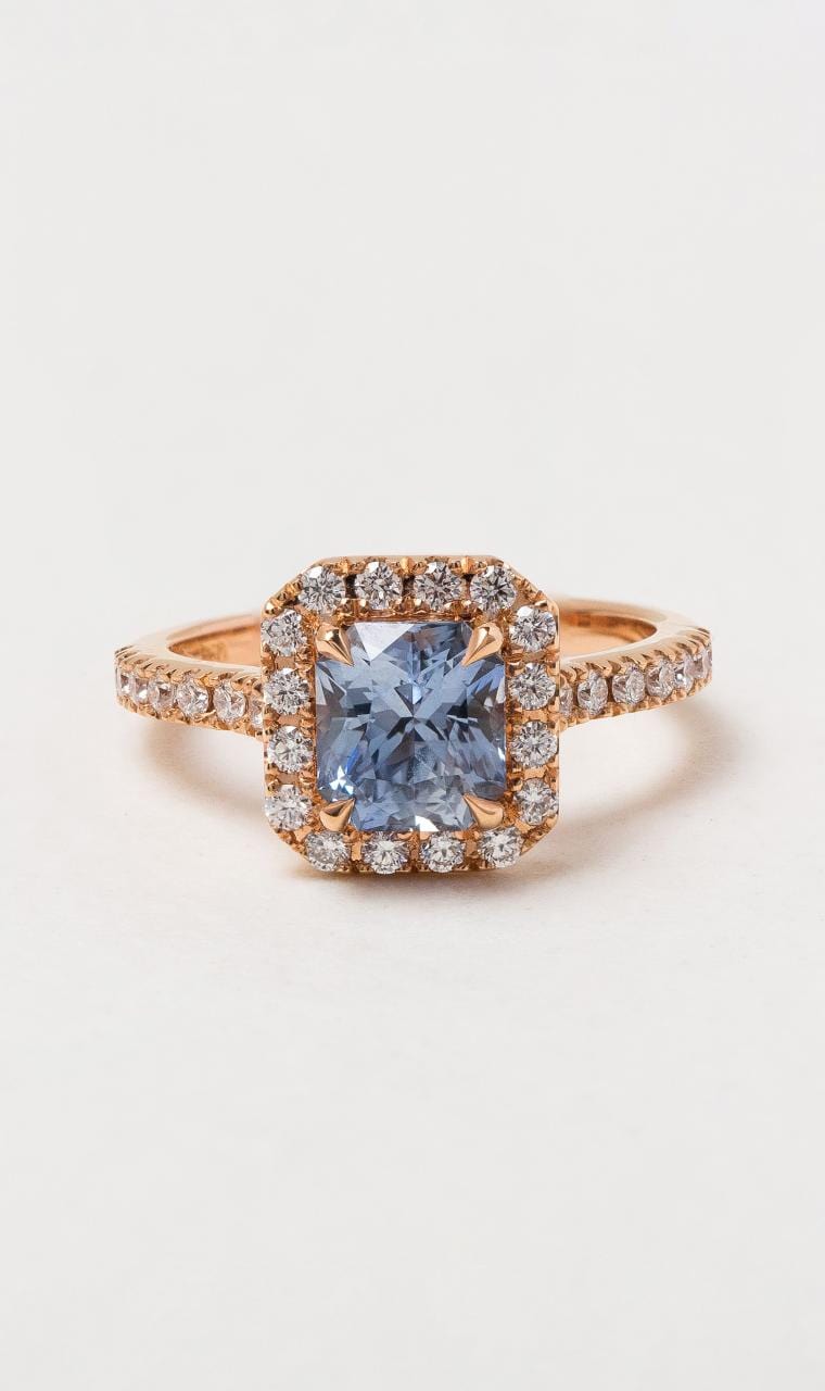 Hogans Family Jewellers 18K RG Ceylon Sapphire Ring
