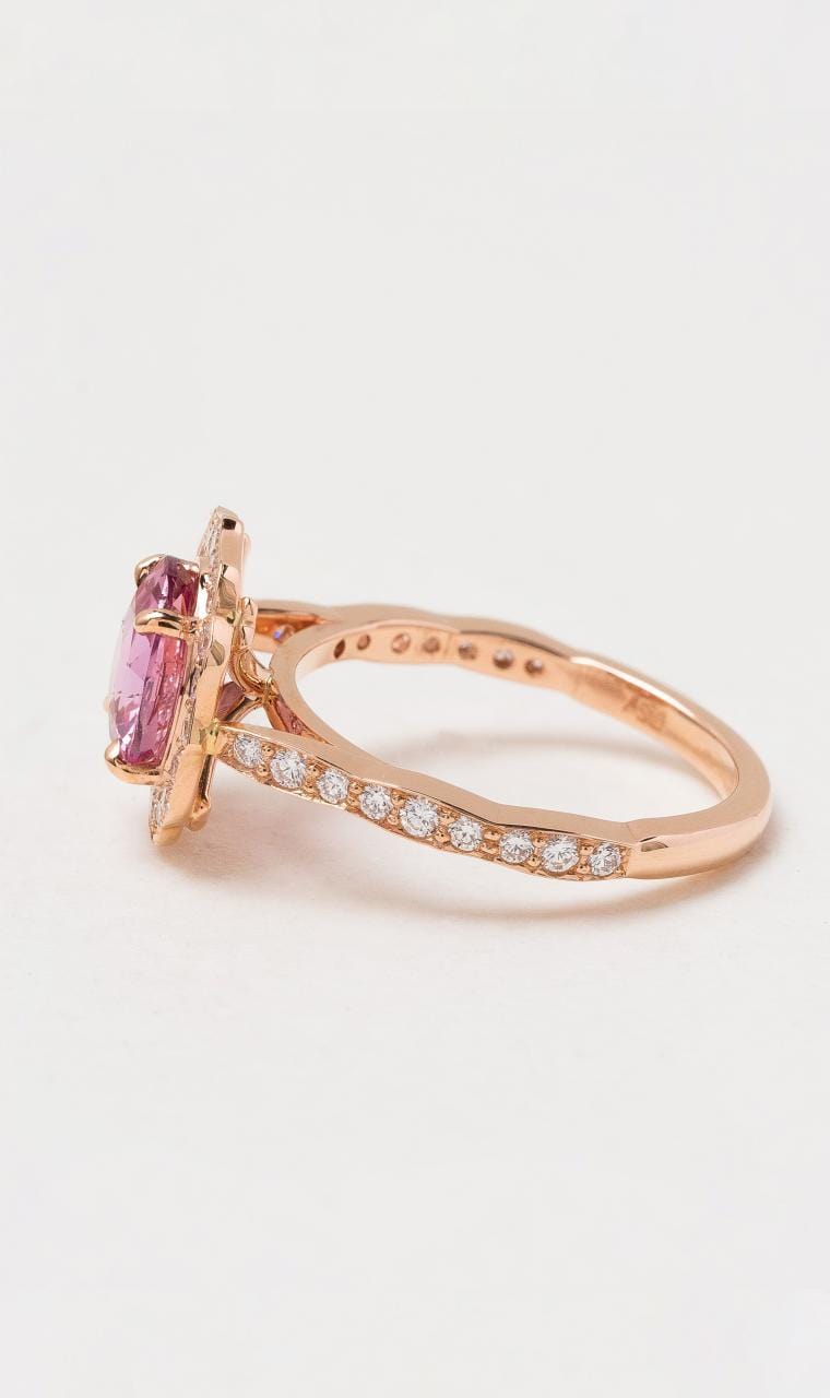 Hogans Family Jewellers 18K RG Pink Sapphire Ring