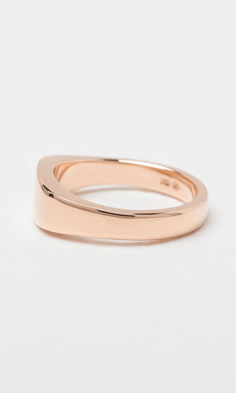 Hogans Family Jewellers 18K RG Rectangular Shape Gents Signet Ring
