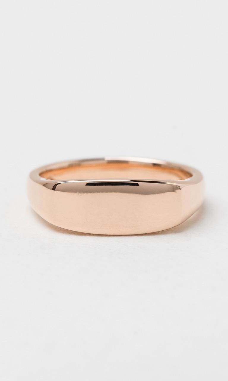 Hogans Family Jewellers 18K RG Rectangular Shape Gents Signet Ring