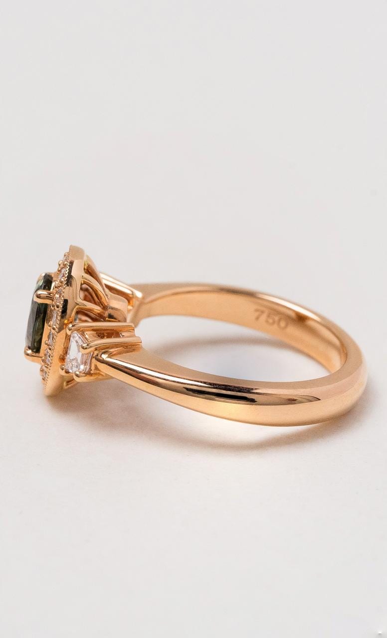 Hogans Family Jewellers 18K RG Vintage Parti Sapphire Ring