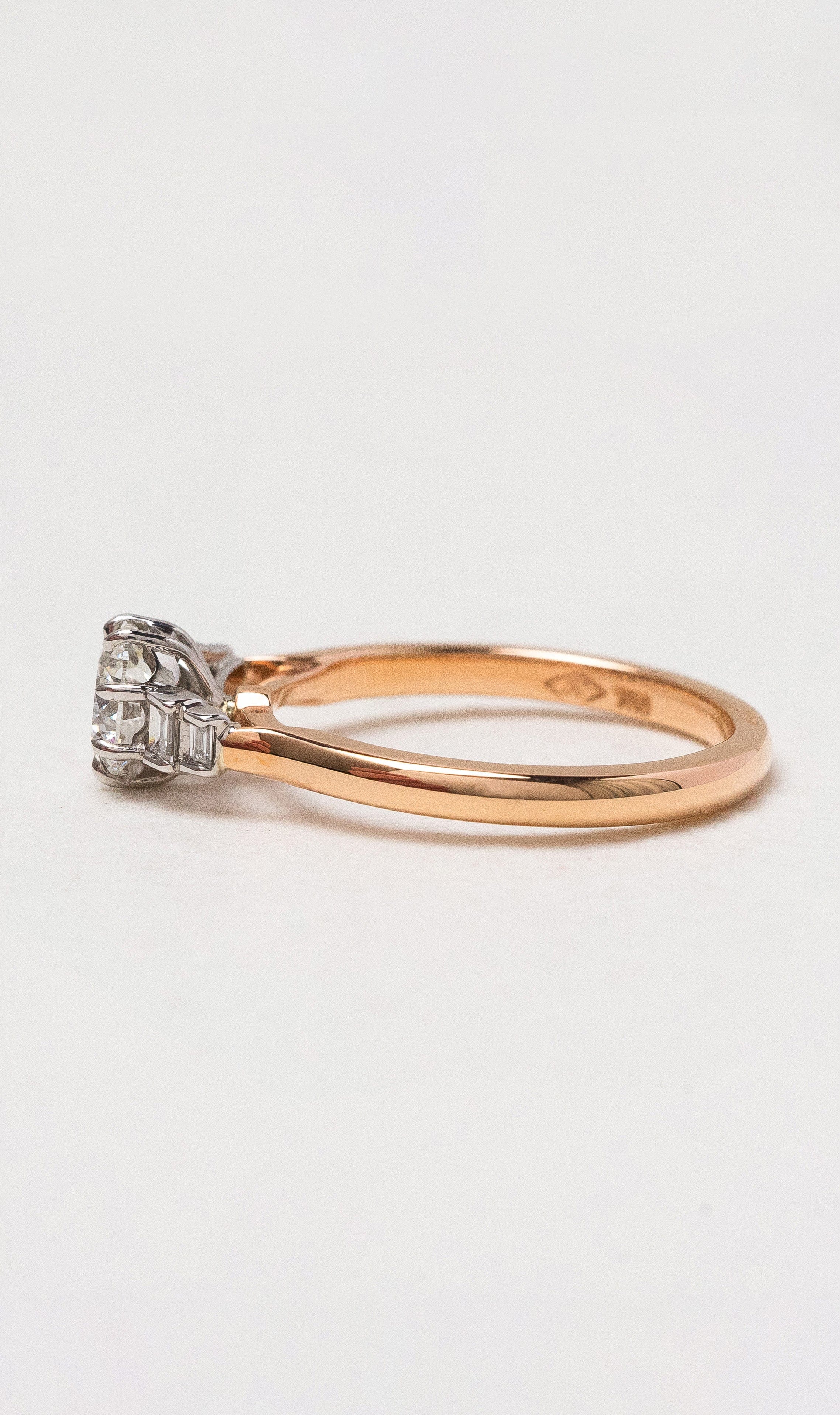 Hogans Family Jewellers 18K RWG 5 Stone Diamond Ring