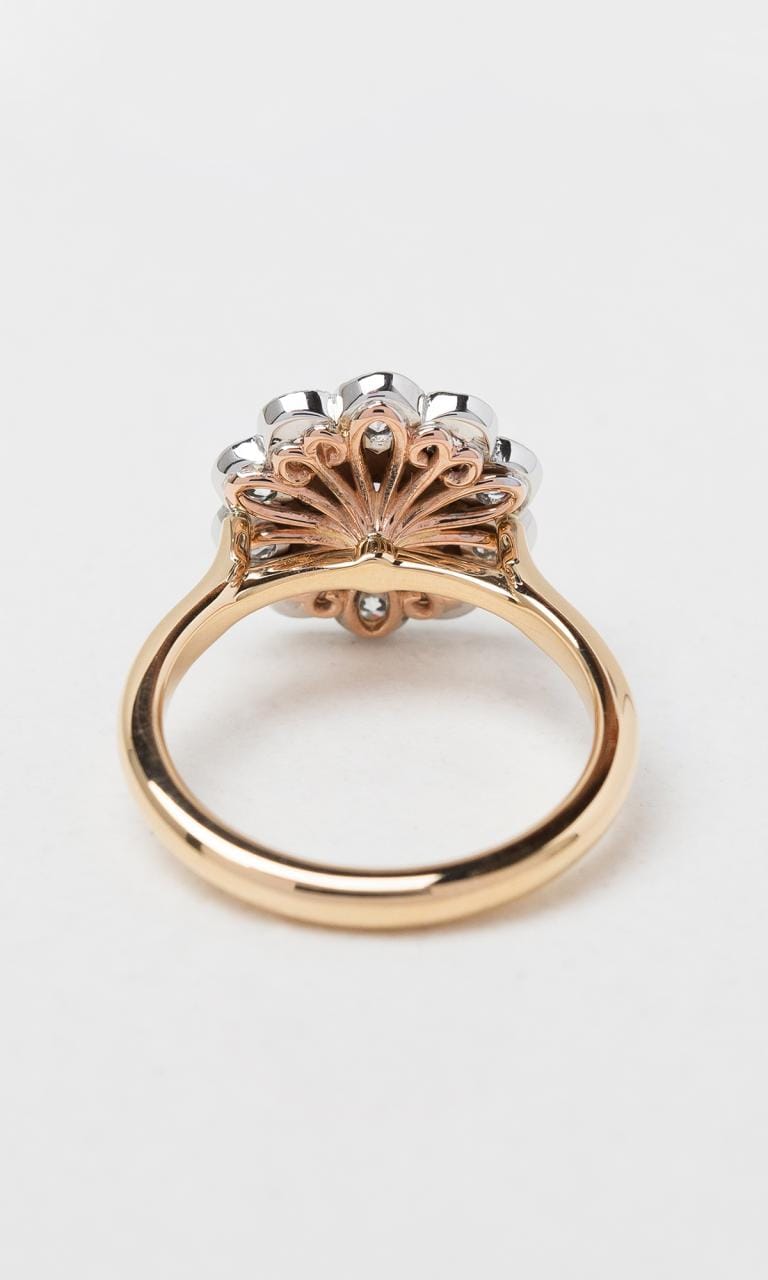 Hogans Family Jewellers 18K RWG Argyle-Certified Round Brilliant Cut Pink Diamond Cluster Ring