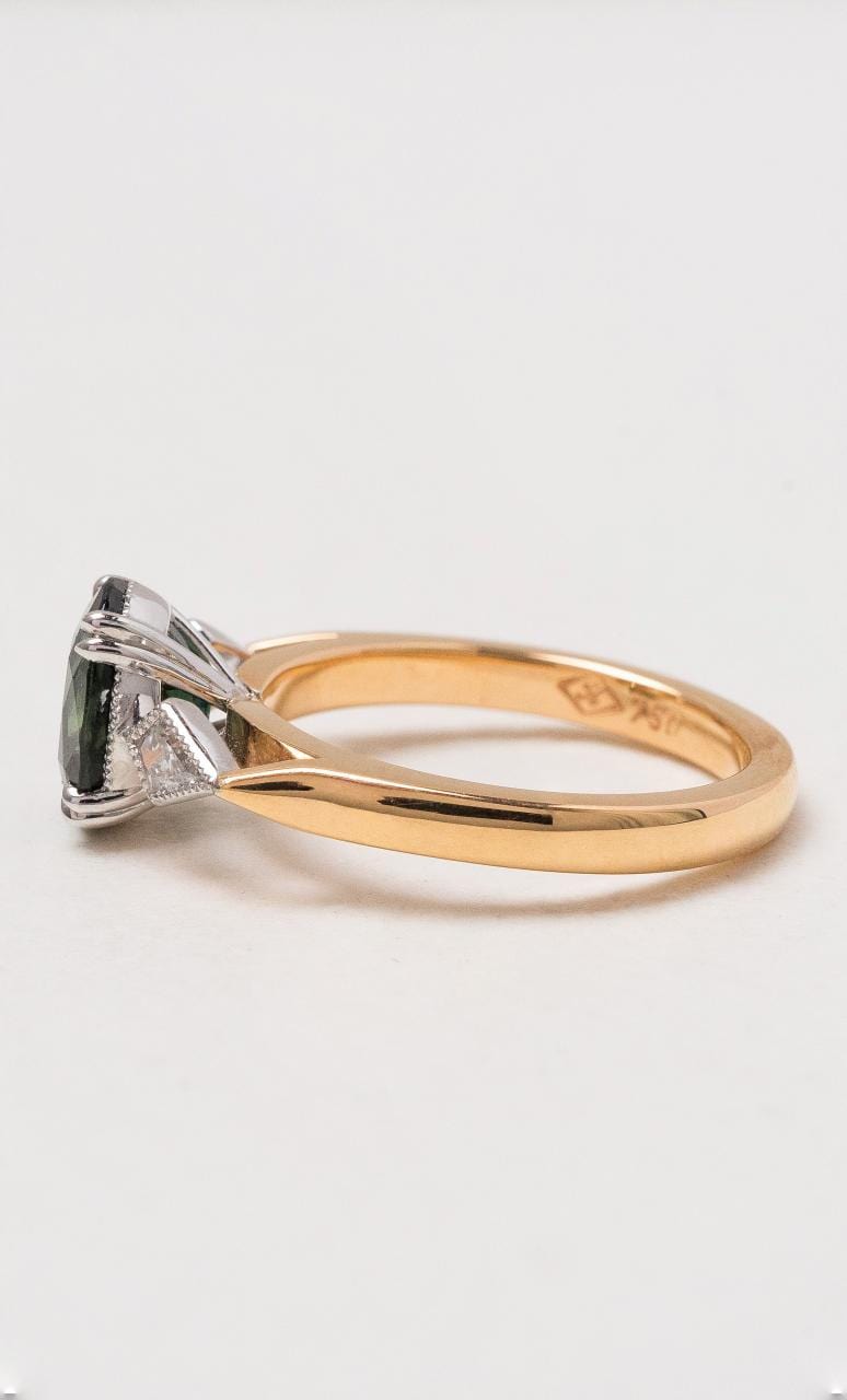 Hogans Family Jewellers 18K RWG Oval Australian Sapphire Ring