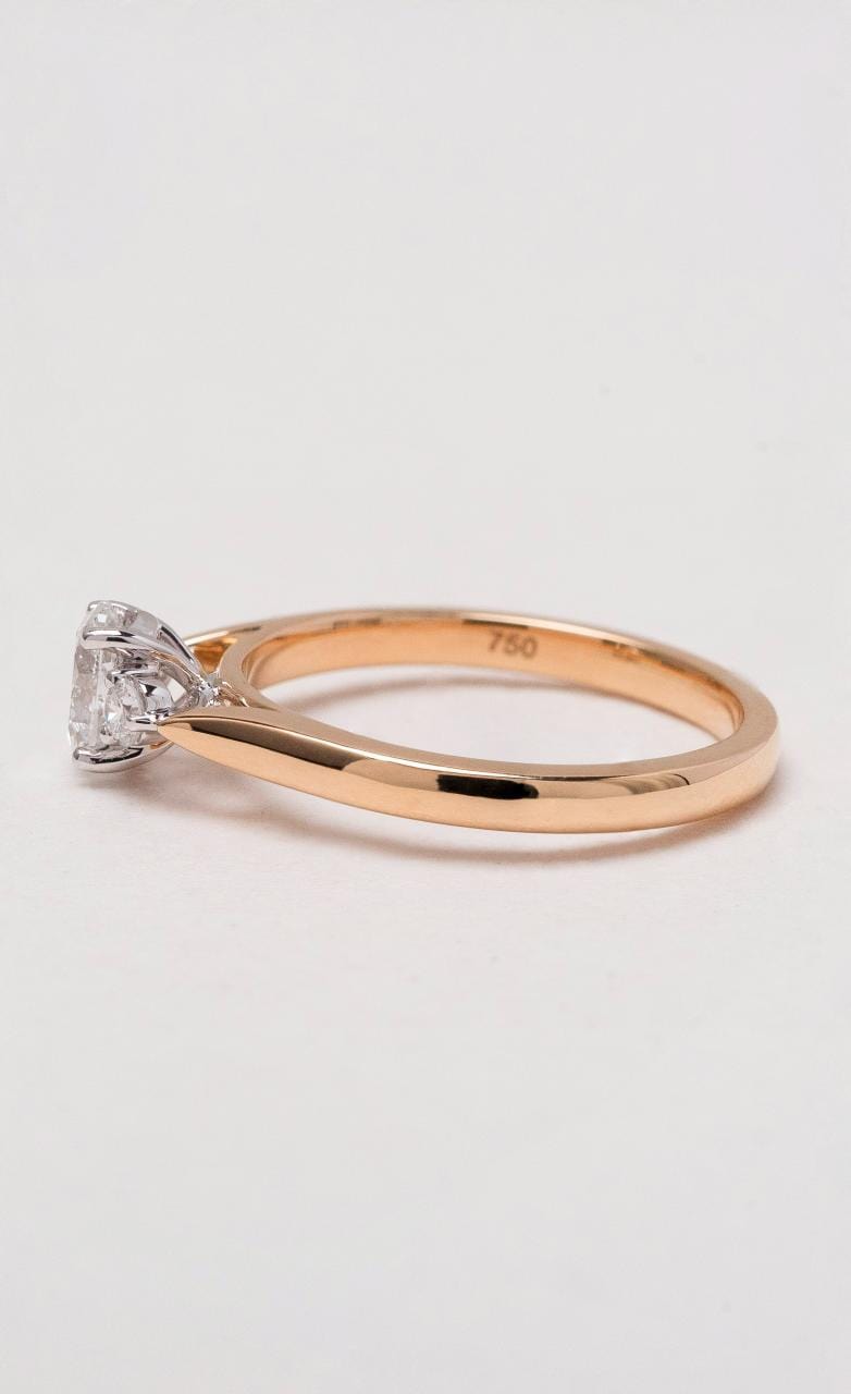 Hogans Family Jewellers 18K RWG Trilogy Diamond Ring