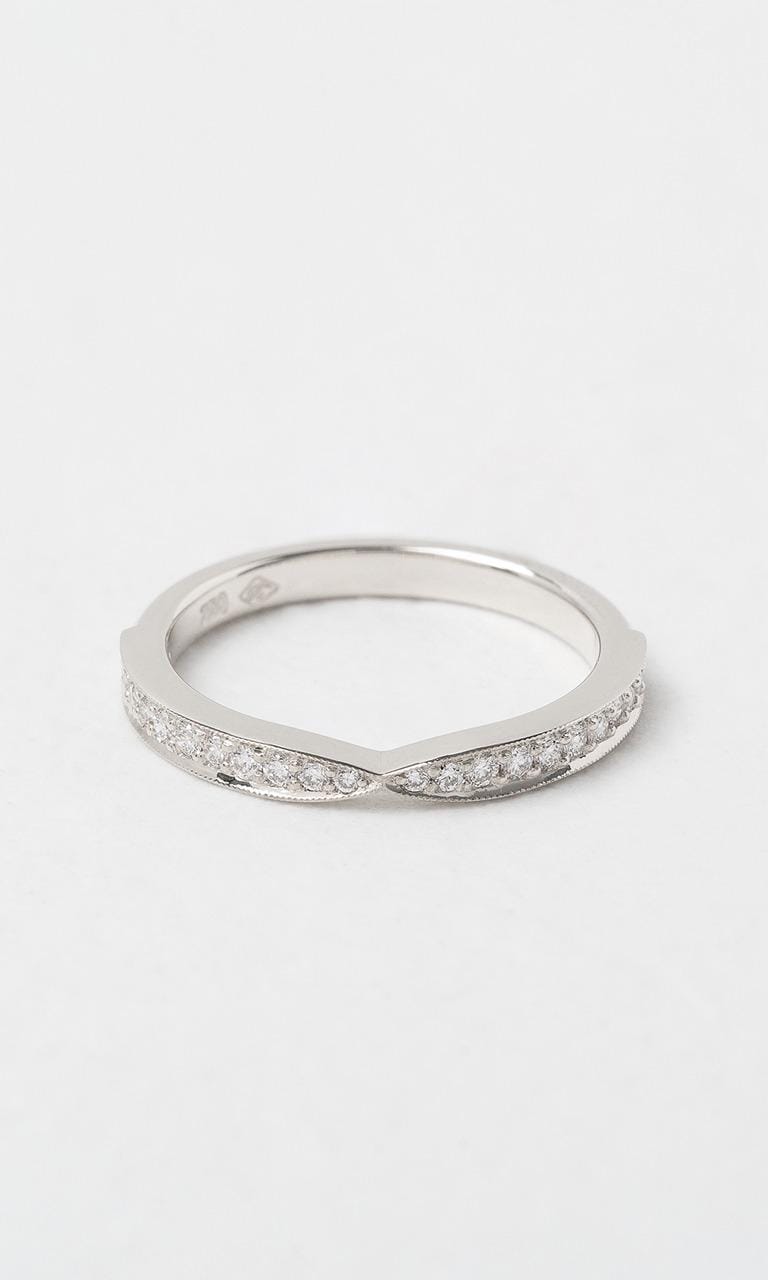 Hogans Family Jewellers 18K WG 0.205ct TDW Round Brilliant Cut Diamond Pinched Band