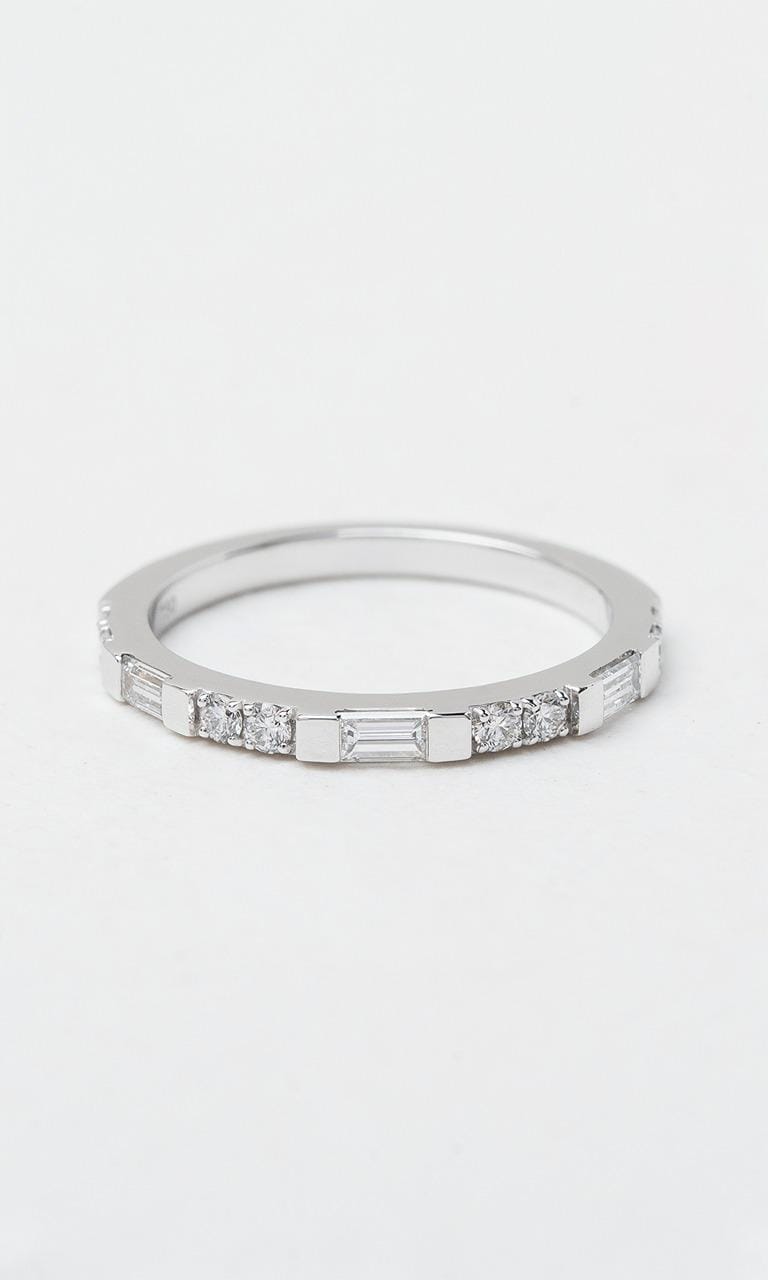 Hogans Family Jewellers 18K WG 0.34ct TDW Baguette & Round Brilliant Cut Diamond Band