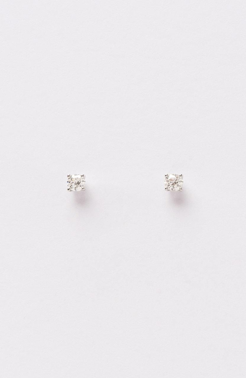 Hogans Family Jewellers 18K WG 0.37ct TDW Solitaire Diamond Stud Earrings
