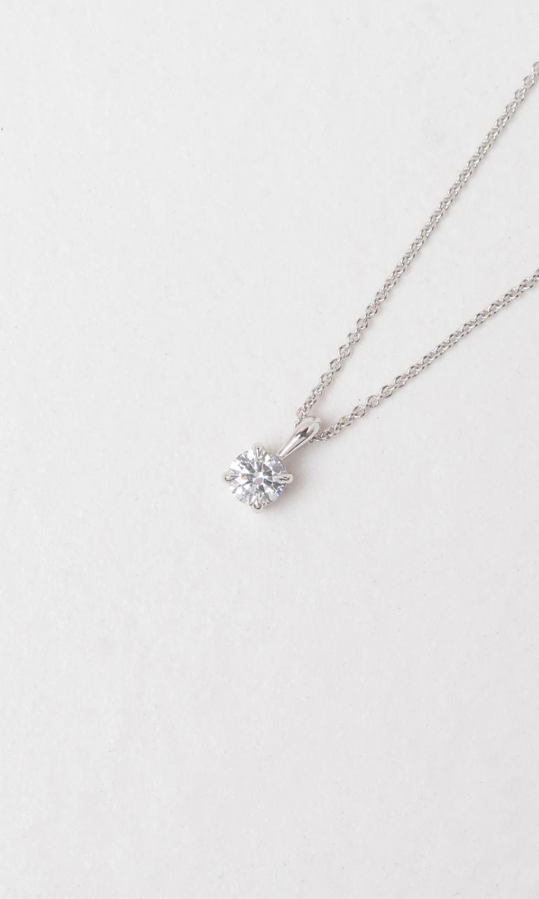 Hogans Family Jewellers 18K WG 0.40ct Round Brilliant Diamond Solitaire Pendant
