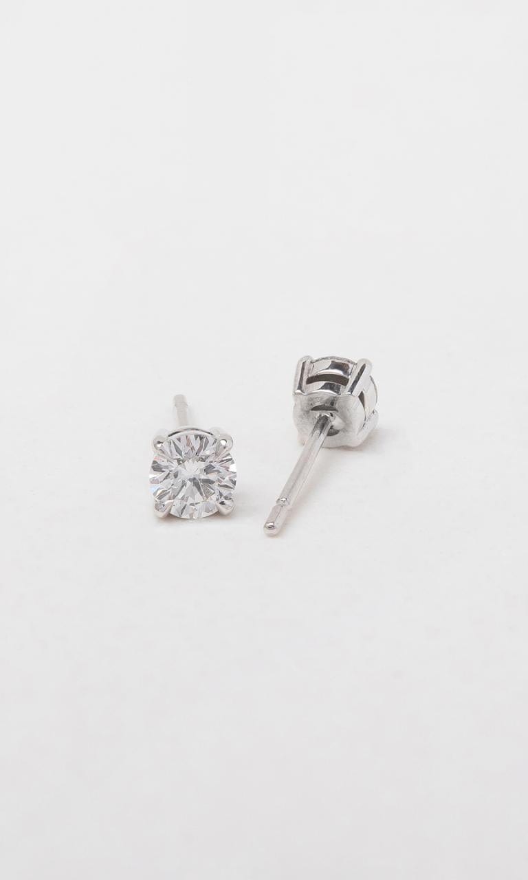 Hogans Family Jewellers 18K WG 0.40ct TDW Round Brilliant Cut Diamond Solitaire Stud Earrings
