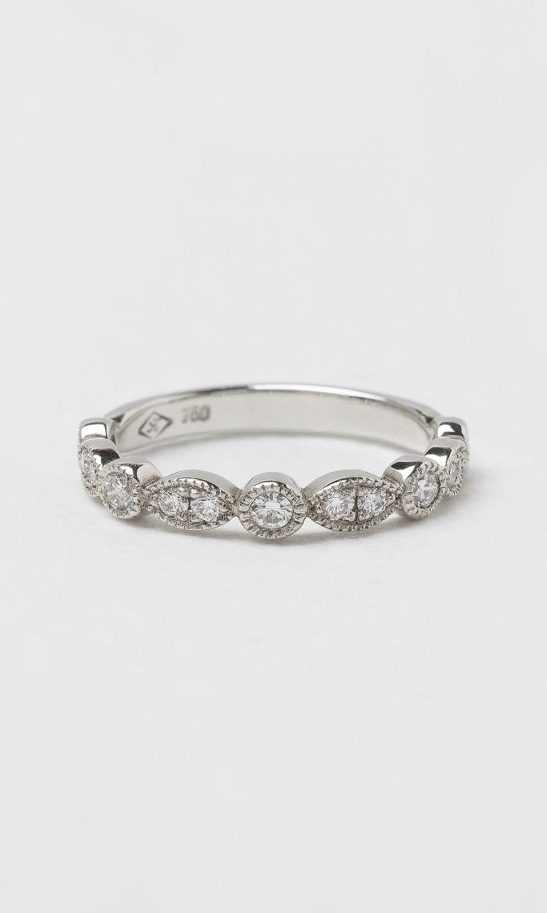 Hogans Family Jewellers 18K WG 0.45ct TDW Boats and Dots Diamond Band