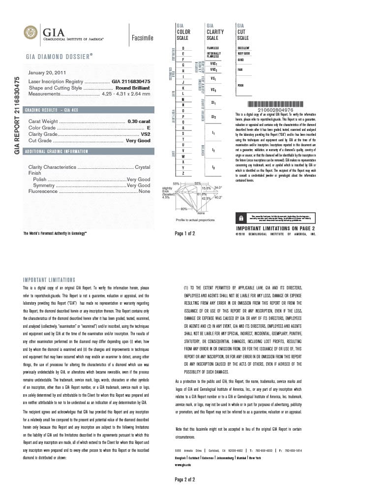 Hogans Family Jewellers 18K WG 0.52ct TDW Round Brilliant Cut Diamond Halo Ring
