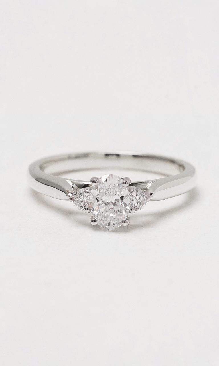 Hogans Family Jewellers 18K WG 0.60ct TDW Oval Cut Diamond Trilogy Ring