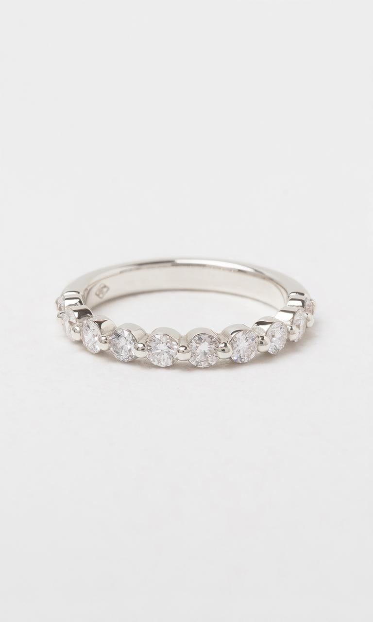 Hogans Family Jewellers 18K WG 0.70ct TDW Round Brilliant Cut Diamond Single Claw Band