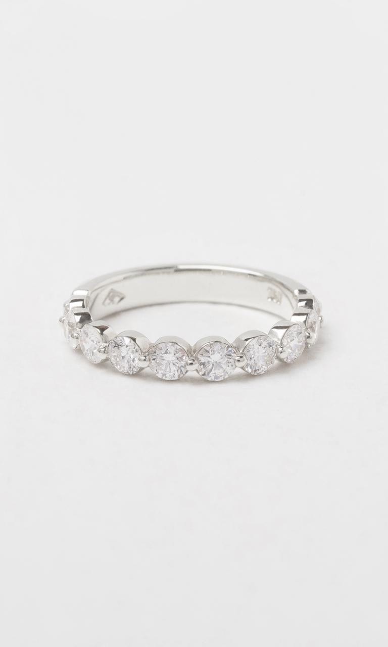 Hogans Family Jewellers 18K WG 0.90ct TDW Round Brilliant Cut Diamond Single Claw Band