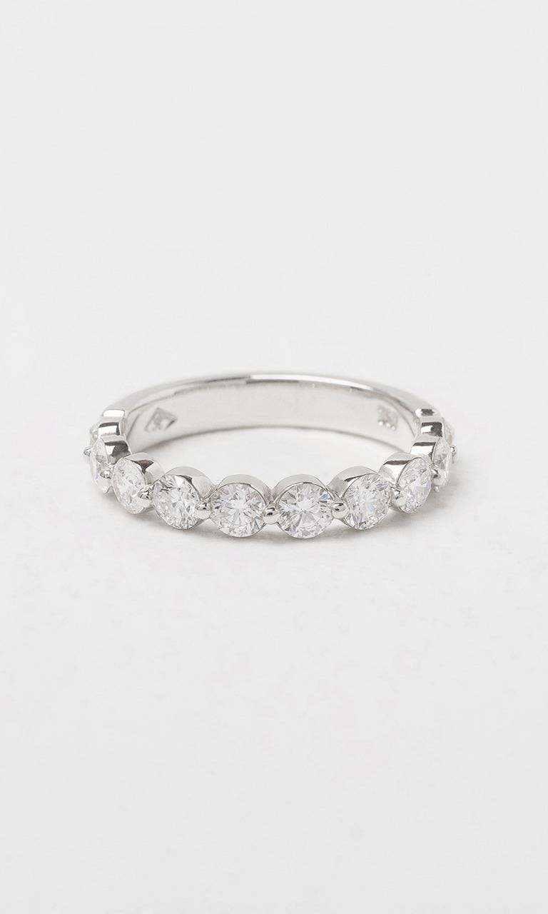 Hogans Family Jewellers 18K WG 1.00ct TDW Round Brilliant Cut Diamond Single Claw Band