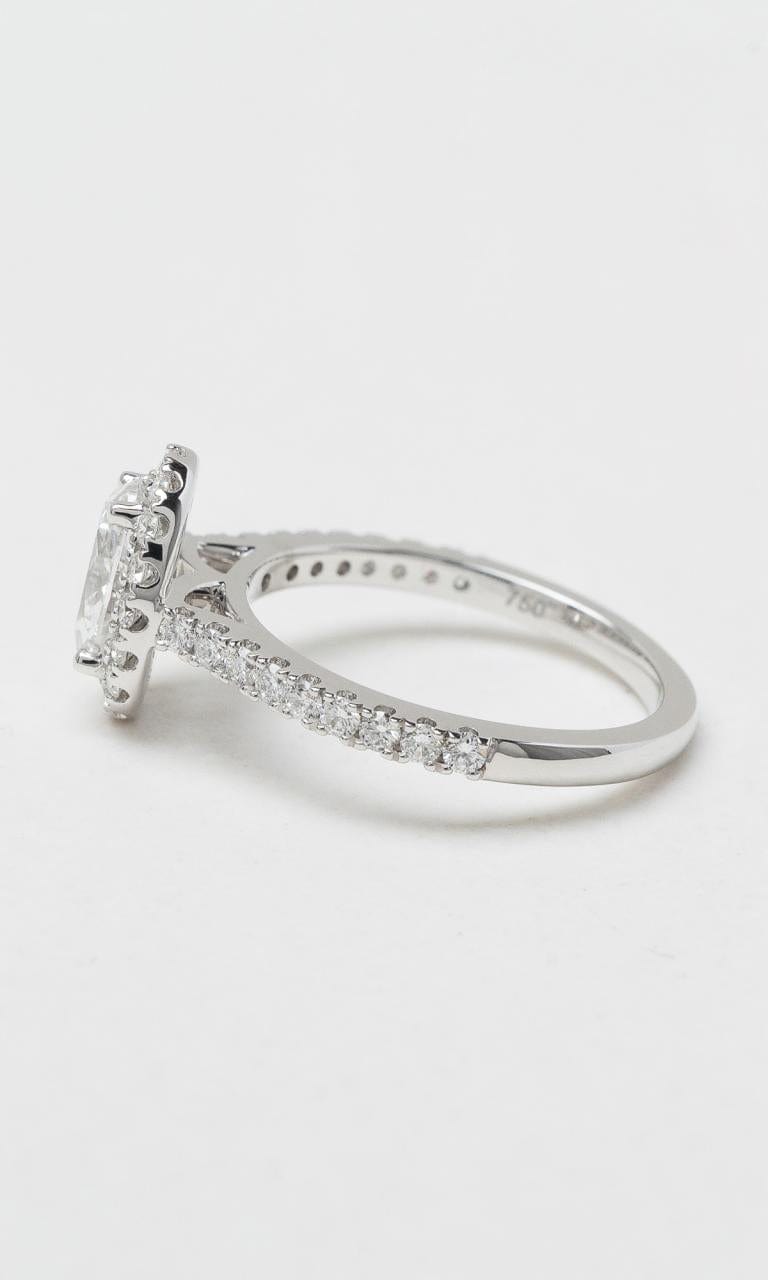 Hogans Family Jewellers 18K WG 1.55ct TDW Oval Cut Diamond Halo Ring