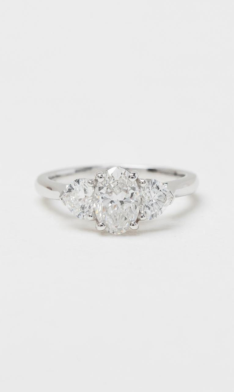 Hogans Family Jewellers 18K WG 1.62ct TDW Oval Cut Diamond Trilogy Ring
