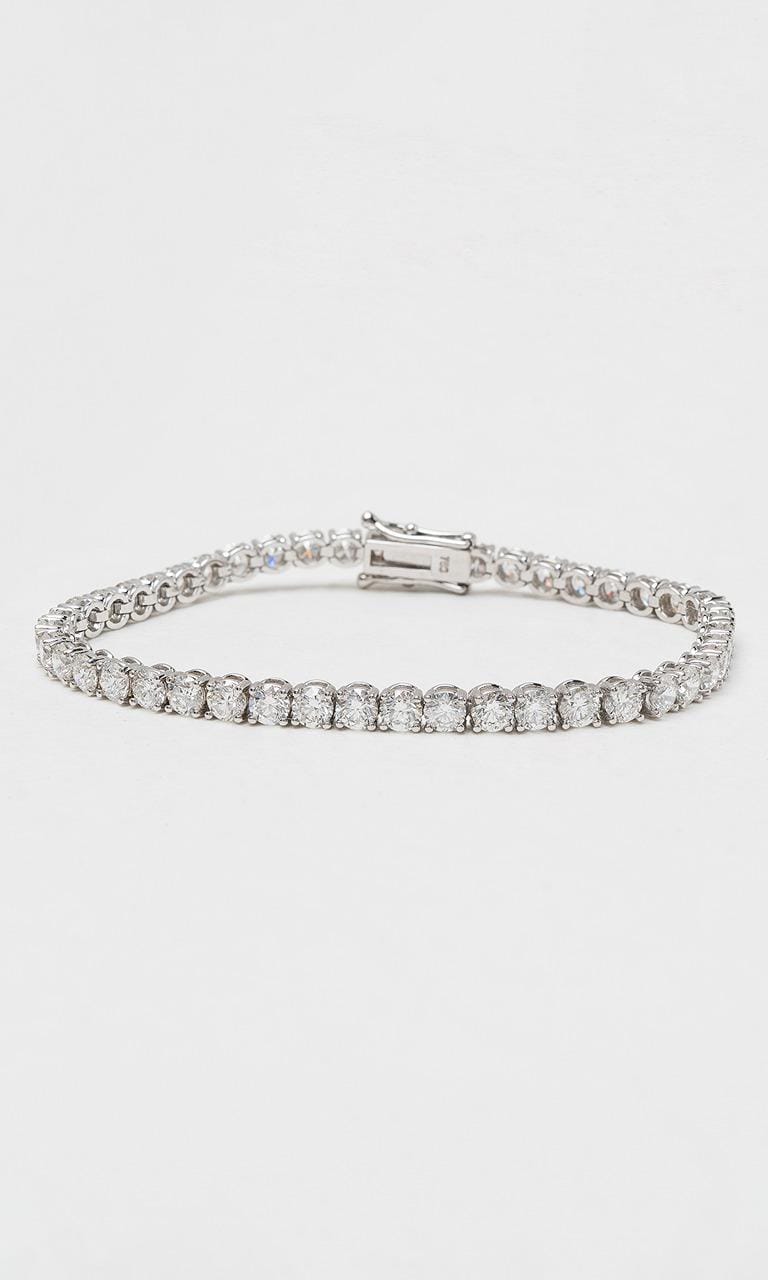 Hogans Family Jewellers 18K WG 16.02ct TDW Round Brilliant Cut Diamond Tennis Bracelet