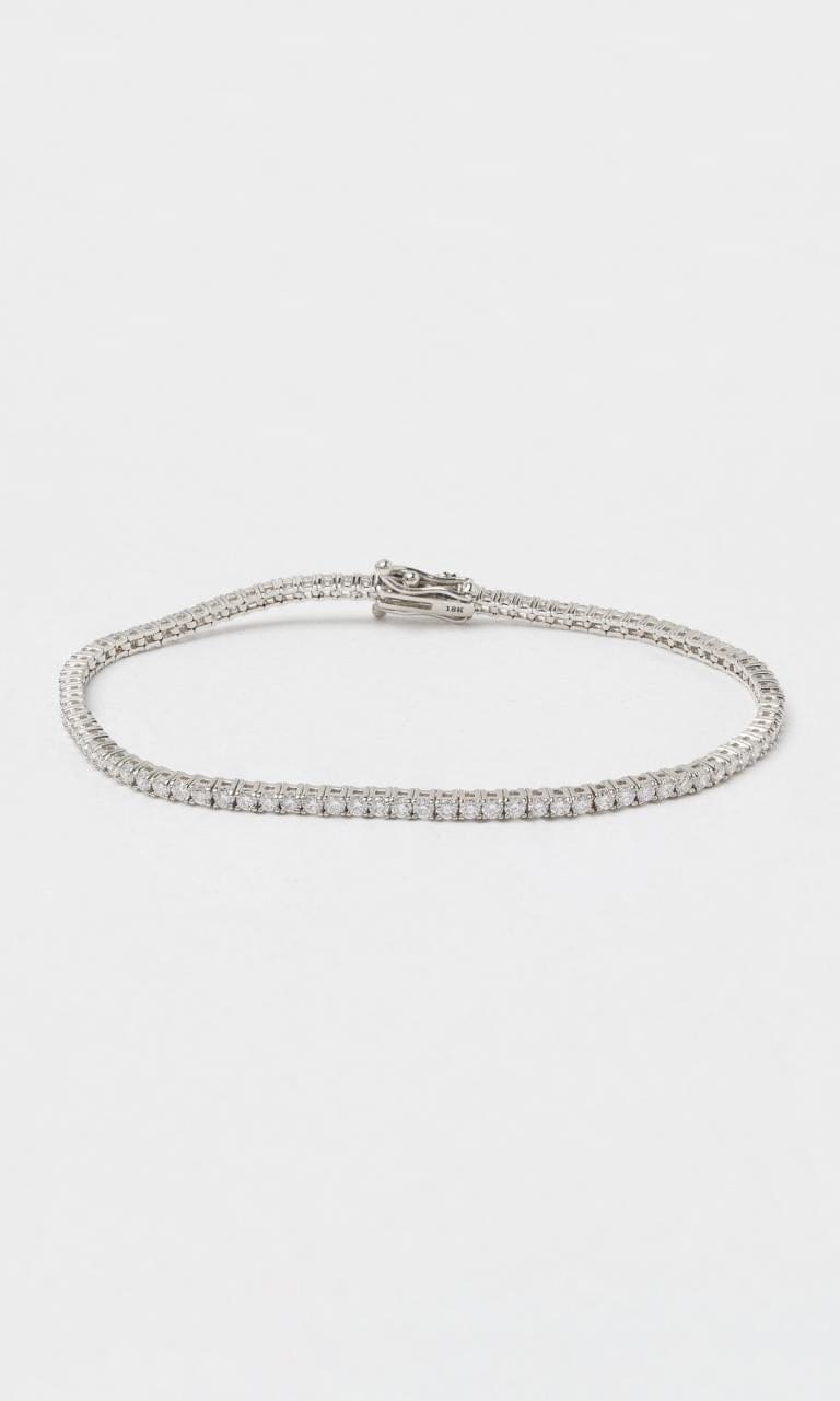 Hogans Family Jewellers 18K WG 3.067ct TDW Round Brilliant Cut Diamond Tennis Bracelet