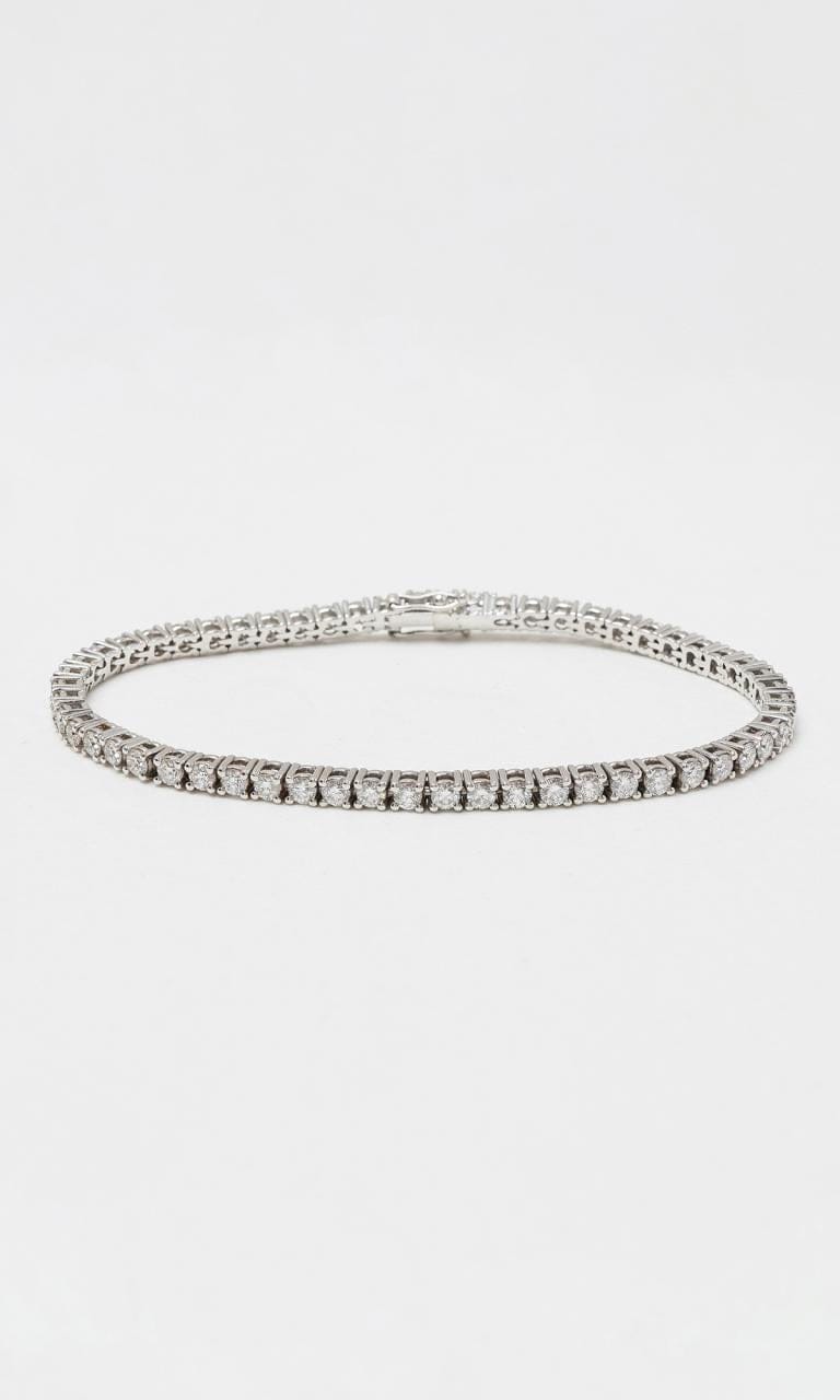Hogans Family Jewellers 18K WG 5.79ct TDW Round Brilliant Cut Diamond Tennis Bracelet