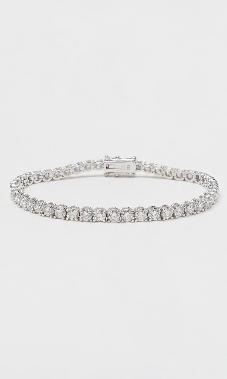 Hogans Family Jewellers 18K WG 7.41ct TDW Round Brilliant Diamond Tennis Bracelet